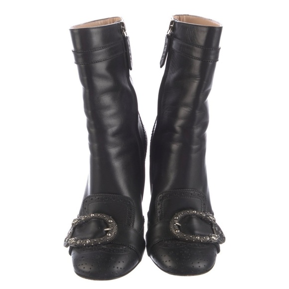 Gucci Dionysus Snake Heeled Bootie Size 37 - Picture 2 of 5